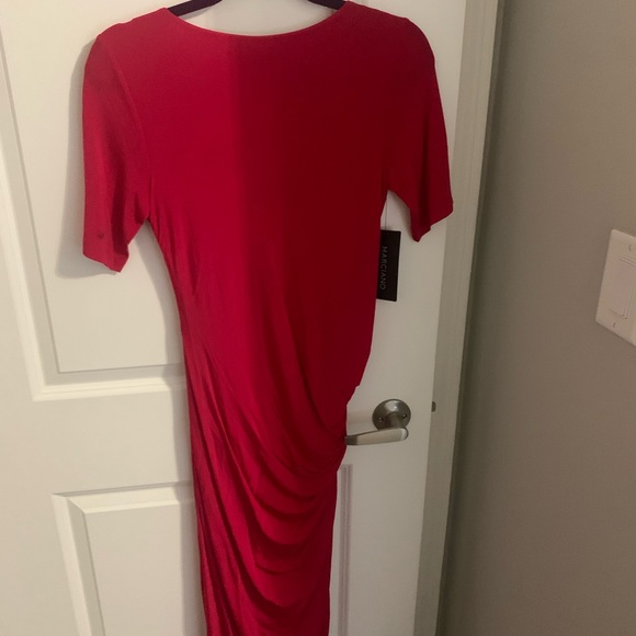 Marciano Red Long Fitted Dress - Picture 2 of 3
